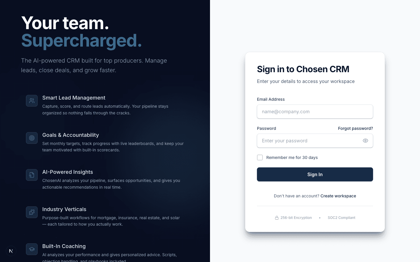 ChosenCRM solar install pipeline tracking projects from contract to commissioning